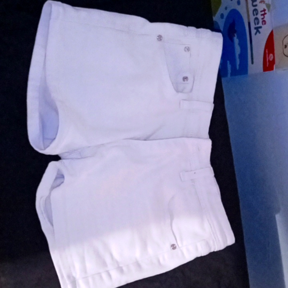 Small White Denim Shorts